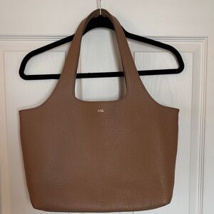 Cuyana Tan Leather Tote Bag